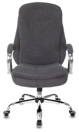 Кресло руководителя Бюрократ Т-9950СЛ Фабриc серый Алфа 44 / T-9950SL Fabric Alfa_1