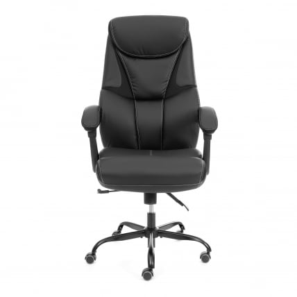 Кресло руководителя Камбридге металБЛ кож/зам/ткань, черный/черный, 36-6/11 / Cambridge metalBL_5