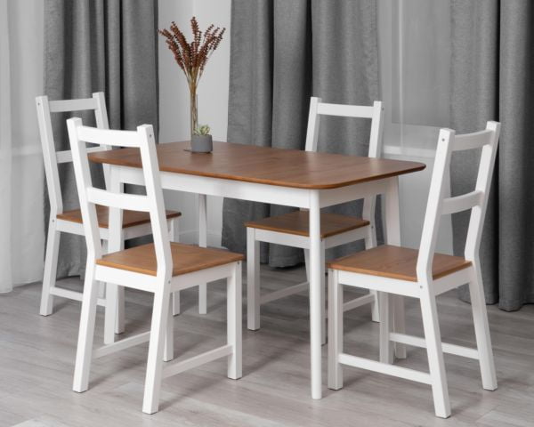 Стол Соната Люкс/ Соната Лукс табле, 120х75х73 см массив сосны, антик/белый, 120х75х73 см / Sonata Lux table,_6