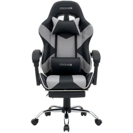 Кресло компьютерное CРОМЕКС (КРОМЕКС) Ваве ГМ-145 экокожа черное/серое / CROMEX Wave GM-145_1