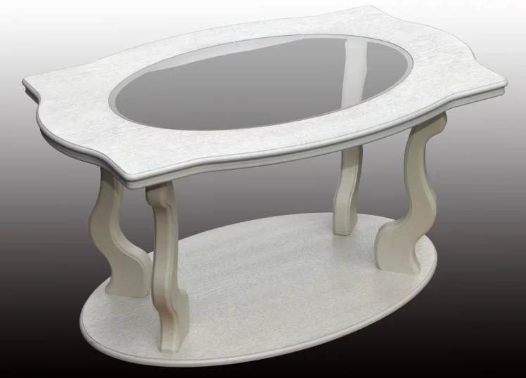 Стол журнальный Берже 3С Слоновая кость_0