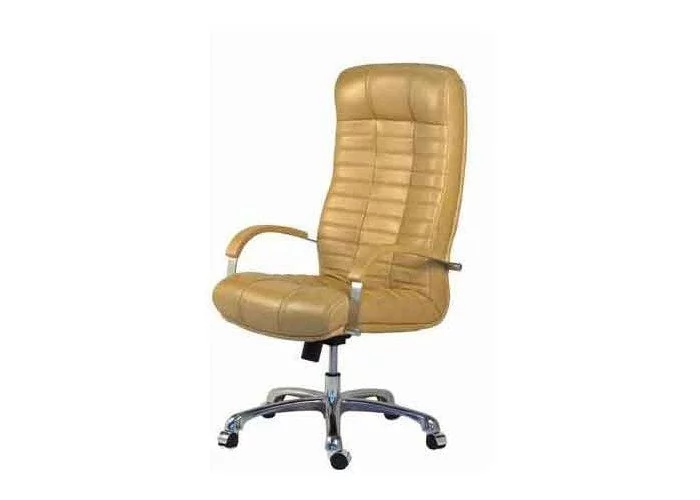 Кресло руководителя Атлант хром Кожа_0