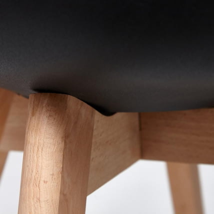 Стул ТУЛИП (мод. 73) / 1 шт. в упаковке дерево/пластик/ПУ, 48.5*52.5*83cм, черный / TULIP (mod. 48.5*52.5*83cм,_7