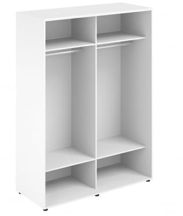 Шкаф-купе высокий с одним зеркалом Сигма СГ.716.ВХ.ВХ.АЛ Белый / Sigma SG.716.WH.WH.AL_1