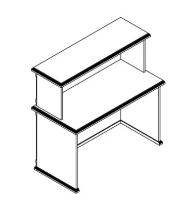 Стойка ресепшен РМС 120 Венге магия / RMS_4