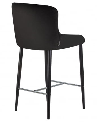 Стул полубарный ДОБРИН CХРИСТИАН 65 черный велюр В108-77 / DOBRIN CHRISTIAN V108-77_3