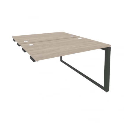 Стол-приставка двойной на О-образном м/к к опорым элем. ОНИКС О.МО-Д.СПР-2.7 Дуб Аттик/Антрацит / ONIX O.MO-D.SPR-2.7_0