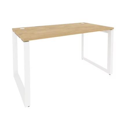 Стол рабочий на О-образном м/к ОНИКС О.МО-СП-3.7 Тиквуд Светлый/Белый / ONIX O.MO-SP-3.7_0