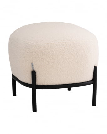 Пуф Стоун П букле Флуффй молочный / Fluffy_0