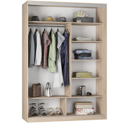 Шкаф-купе Б-230х160х60-2(ДСС-Белый-Д9Д9) / B-230х160х60-2(ДСС-Белый-D9D9)_1