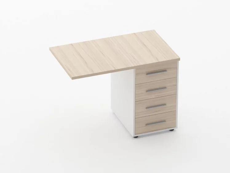 Тумба приставная Дека 9.05.10 Туя/Белый / Deka_0