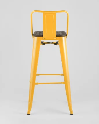 Стул барный Толикс Воод 75.5  со спинкой Желтый / Tolix Wood_5