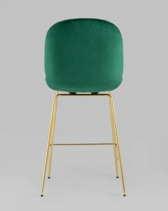 Стул полубарный Беетле со спинкой голд Изумрудный / Beetle gold_3