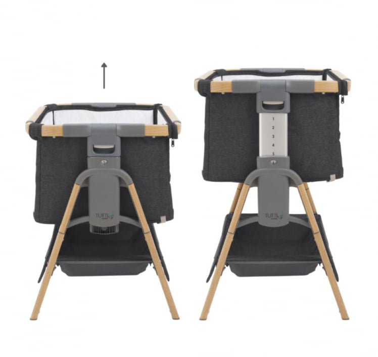 Кровать-трансформер приставная Тутти Бамбини (Тутти Бамбини) КоЗее КСЛ 120*60 см Оак/Ликуорисе 211209/3581 / Tutti Bambini CoZee XL Oak/Liquorice_2