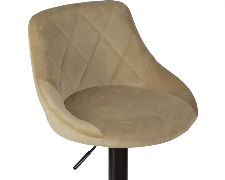 Стул барный ДОБРИН ЛОГАН БЛАCК Мокко велюр МДЖ9-9 / DOBRIN LOGAN BLACK MJ9-9_6