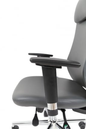 Офисное кресло CХАИРМАН 500 ЛЮКС (ЛУКС) ЭКО экокожа Серый / CHAIRMAN (LUX)_4