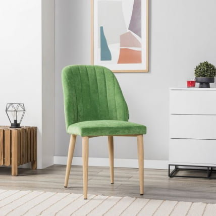 Стул Ален зеленый/нат.дуб / Alen_9