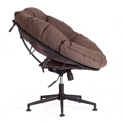 Кресло CЛОУДЕ рогожка/металл, 97х98х90-96см, коричневый, 3М7-147 / CLOUDE_2