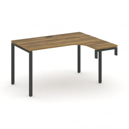 Стол-надставка на опорную тумбу (правый) CОНCЕПТ CН.ОСАН-001(Р) Сандал Янтарный Черный / CONCEPT CN.OSAN-001(R)_0