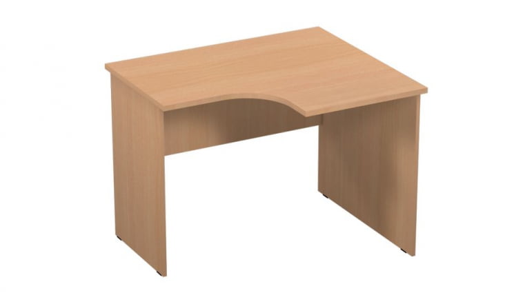 Стол компьютерный угловой Р.РС-12 (правый) Крафт белый_0