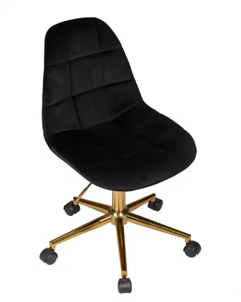 Офисное кресло для персонала ДОБРИН ДИАНА Чёрный велюр МДЖ9-101 / DOBRIN DIANA MJ9-101_6