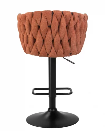 Стул барный ДОБРИН ЛЕОН Оранжевая ткань ЛАР 275-27 / DOBRIN LEON LAR_4