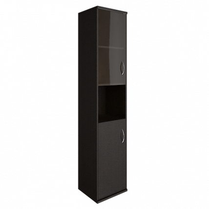 Шкаф высокий узкий левый Рива А.СУ-1.4 Л Венге Цаво / Riva_0