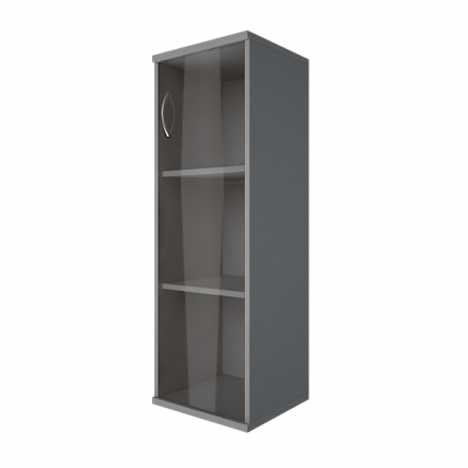 Шкаф средний узкий правый Рива А.СУ-2.4 Пр Серый / Riva_0