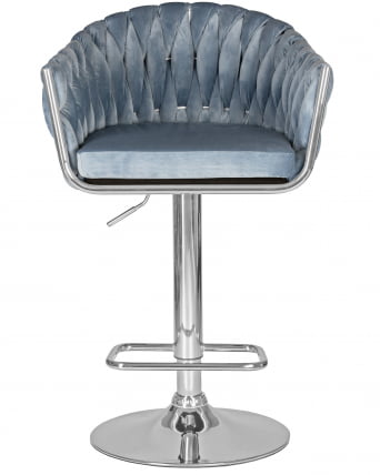 Стул барный ДОБРИН МАРCЕЛ Пудрово-голубой велюр МДЖ9-74 / DOBRIN MARCEL MJ9-74_5