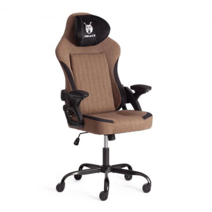 Кресло иВолф ткань, черный/коричневый / iWolf_6