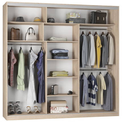 Шкаф-купе Б-230х235х60-3(Венге-ДМ-Д7Д8Д7) / B-230х235х60-3(Венге-ДМ-D7D8D7)_1