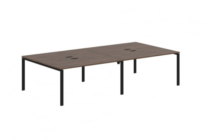 Бенч-система 4-местная ЕДИС ЕУВСТ 3116 Дуб Денвер темный Черный / EDIS EUWST_0