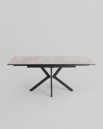 Стол раскладной Мармер 120-180*80*76 см керамика антрацит / Marmer_5