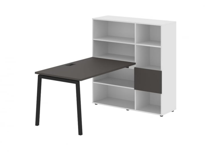 Рабочая станция ЕДИС ЕЛРСТ 1213 Мокко Черный Белый / EDIS ELRST_0