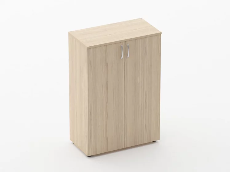 Шкаф средний закрытый Глассй 6.12.131 Бук светлый / Glassy_0