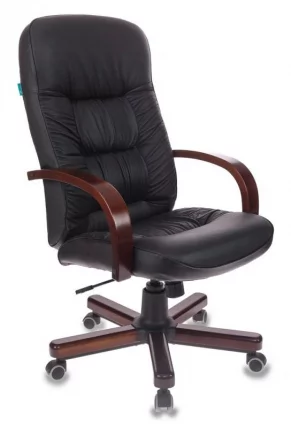 Кресло руководителя Бюрократ Т-9908/ВАЛНУТ Черный / T-9908/WALNUT_0