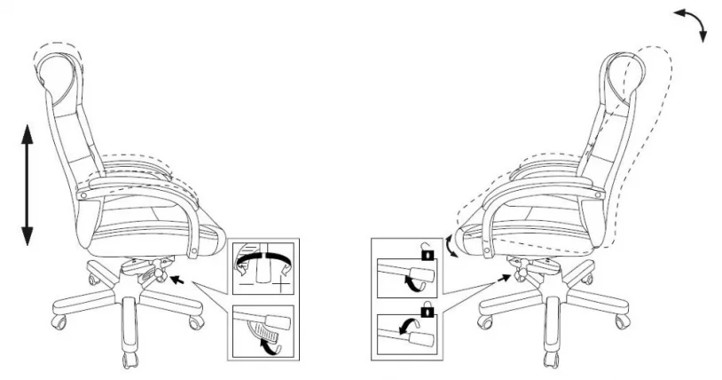 Кресло руководителя Бюрократ Т-9928ВАЛНУТ/БЛАCК / T-9928WALNUT/BLACK_8