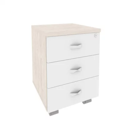 Тумба мобильная ОНИКС О.ТМ-3 Денвер Светлый/Белый / ONIX O.TM-3_0