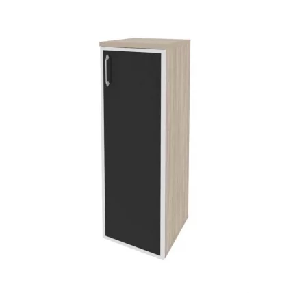 Шкаф средний узкий правый ОНИКС О.СУ-2.4Р(Р) блаcк Дуб Аттик / ONIX O.SU-2.4R(R) black_0