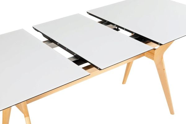 Стол раскладной Нарвик Гласс 140-180 Аутоматиc Натур/Лигхт матте гласс / Glass Automatic Natur/Light matte glass_9