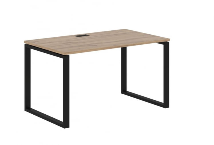 Стол письменный ЕДИС ЕКСТ 1380 Дуб Денвер светлый Черный / EDIS EQST_0