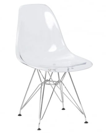 Стул обеденный ДОБРИН ДСР CАСПЕР (ножки хром, цвет прозрачный) 4 шт / DOBRIN DSR CASPER_2