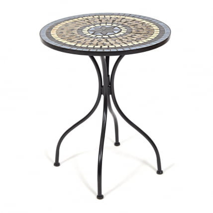 Стол Сеcрет де Маисон РОМЕО (мод. ПЛ08-1070-1-ГБРН) металл, 60х72см, черный/плитка АСТРА / Secret de Maison ROMEO (mod. PL08-1070-1-GBRN) ASTRA_0