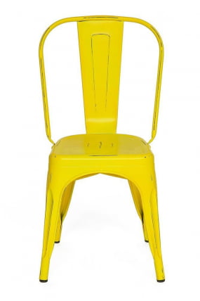 Стул ЛОФТ CХАИР (мод. 012) металл, 45*35*85см, желтый/йеллов винтаге / LOFT CHAIR (mod. желтый/yellow vintage_1