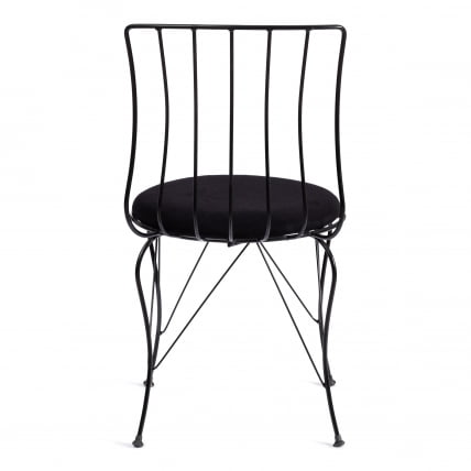 Стул ЛАЛИТА (мод. 172) металл/ткань, 44 х 51.5 х 85 см, Блаcк (черный) / LALITA (mod. Black_3