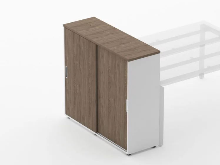 Тумба-купе высокая для рабочего модуля Дека 9.03.125 Дуб Верцаска/Белый / Deka_2
