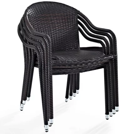 Плетеное кресло из искусственного ротанга АФМ-318А-Бровн / AFM-318A-Brown_1