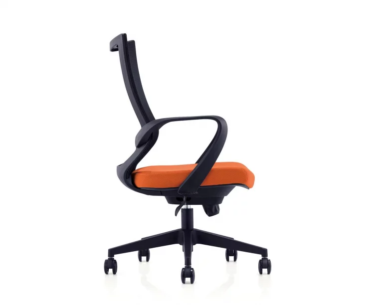Кресло офисное Спэйс ЛБ Черный/Оранжевый / LB_2
