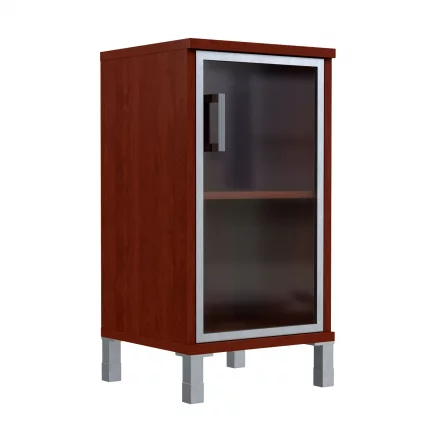 Стеллаж стекло в раме В411.4 Л Бургунди / L_0