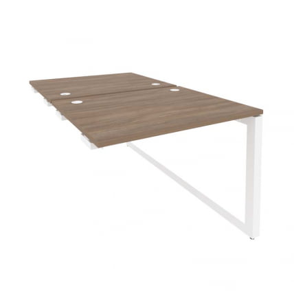 Стол-приставка двойной на О-образном м/к к опорым элем. ОНИКС О.МО-Д.СПР-1.8 Дуб Аризона/Белый / ONIX O.MO-D.SPR-1.8_0